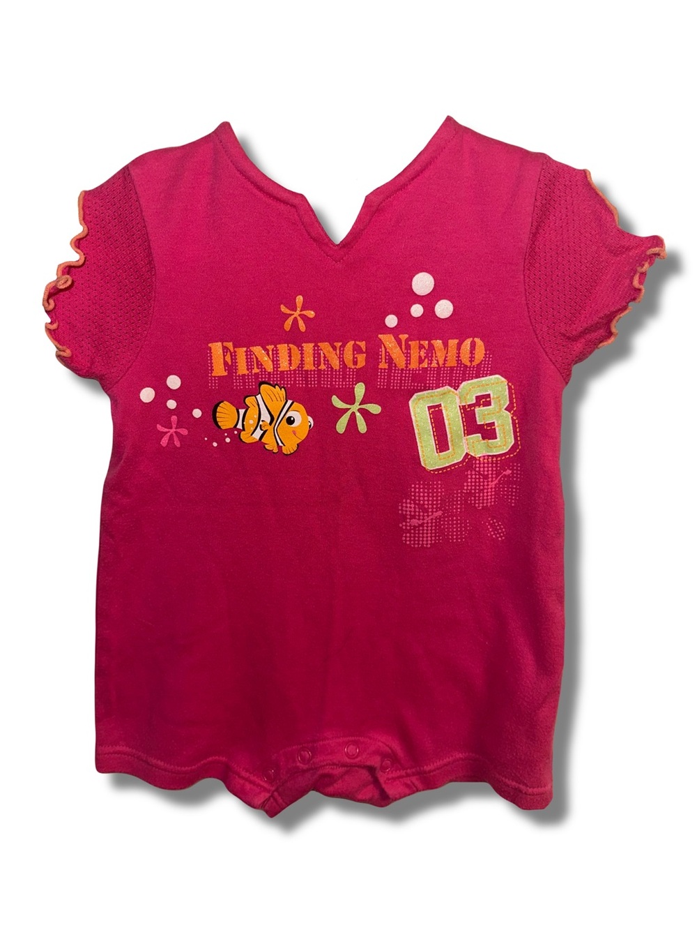 Vtg Y2K Finding Nemo Romper Bodysuit